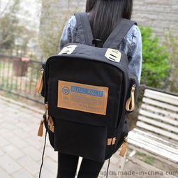 多口袋大容量帆布運動背包 學生的必備良伴